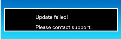update failed